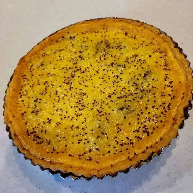 胡桃入り黒胡椒チーズケーキタルト